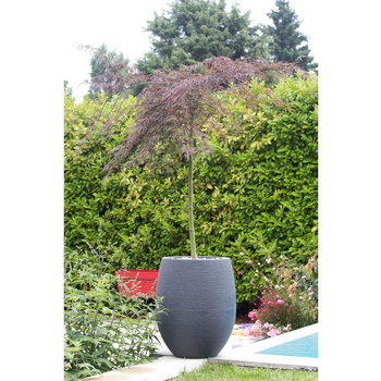 Visuel 1 du produit Pot Egg Graphit Anthracite - D.50 x H60