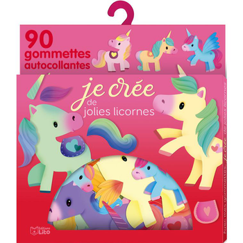 Visuel 1 du produit Avec mes gommettes, je crée les jolies licornes éditions Lito x 90