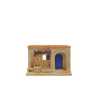 Visuel 1 du produit Façade de maison mazaugues en plâtre 22,5 x 5 x 17 cm