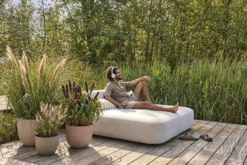 Visuel 1 du produit Pot en polypropylène beige champignon Elho Sereh Round - Ø 29,5 x 25,3 cm