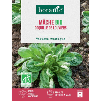 Visuel 1 du produit Graines de mâche coquille de Louviers bio botanic® - graines à semer