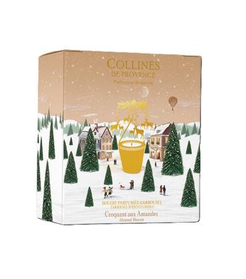 Visuel 1 du produit Coffret 3 bougies parfumées croquant aux amandes Noël Les Collines de Provence - 75 g