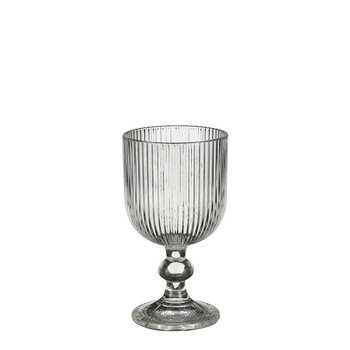 Visuel 1 du produit Verre à vin à pied en verre cannelé Merlot - Ø 14,5 x H 8 cm