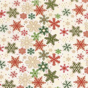 Visuel 1 du produit Chemin de table en polyester multicolore Luxeria Winter Flakes - 300 x 29 cm