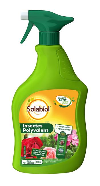 Visuel 1 du produit Traitement insecticides insectes polyvalent prêt-à-l'emploi Solabiol - 750 ml