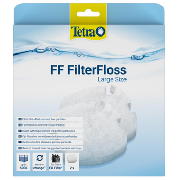 Visuel 1 du produit Filtre à eau large, Lot de 2 - TETRA FF FilterFloss - taille L