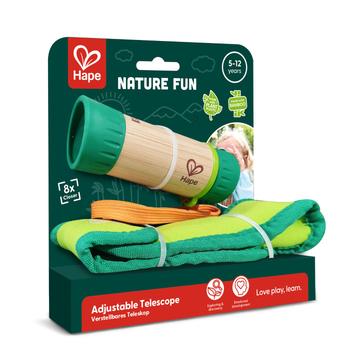 Visuel 1 du produit Télescope réglable en bambou Hape à partir de 5 ans - 15 x 5,1 x 15 cm