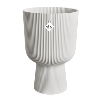 Visuel 1 du produit Cache-pot en plastique blanc soie Elho Vibes fold coupe - Ø 30 cm