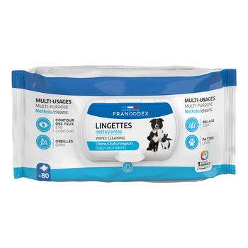 Visuel 1 du produit Lingettes nettoyantes multi-usages pour chats et chiens