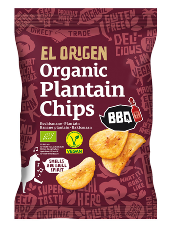Visuel 1 du produit Chips banane plantain barbecue bio El Origen - 80 g