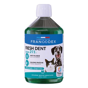 Visuel 1 du produit Solution dentaire rafraîchissante pour chien et chat Fresh Dent Francodex - 500 mL