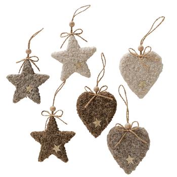 Visuel 1 du produit Pendentif de Noël en polyester Gunno - 9,5 x 10 cm
