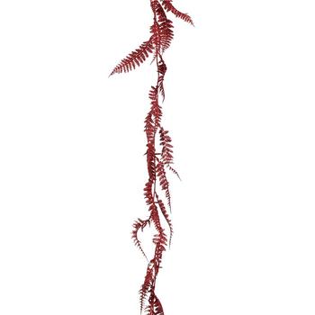 Visuel 1 du produit Guirlande de feuilles rouge en polystyrène - 180 cm