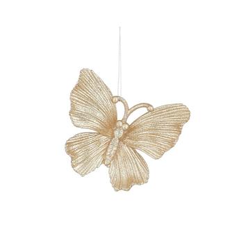 Visuel 1 du produit Papillon à suspendre champagne - 10 x 9 cm