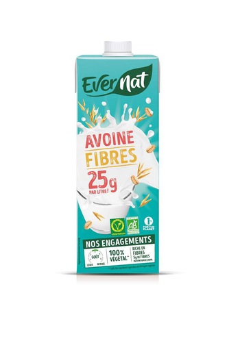 Visuel 1 du produit Lait d'avoine fibres bio Evernat - 1 L