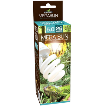 Visuel 1 du produit Lampe pour terrarium Reptile Planet Mega Sun UVB 5.0 26W