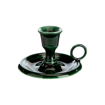 Visuel 1 du produit Chandelier avec anse en aluminium vert - 11 x 12 x 7 cm