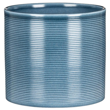 Visuel 1 du produit Cache-pot en céramique bleu Scheurich 828 Blue Jeans - Ø 12 cm