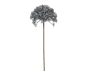Visuel 1 du produit Tige artificielle de fleur dandelion en plastique bleu glacé - Ø 17 x H 58 cm