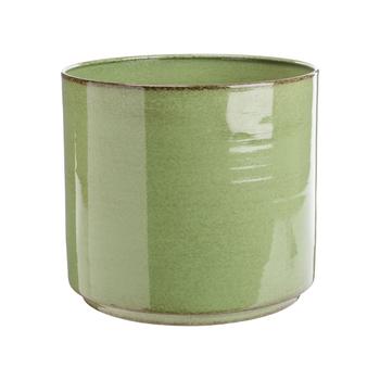 Visuel 1 du produit Cache-pot Looma coloris vert en zinc taille S - Ø 20 x 19 cm
