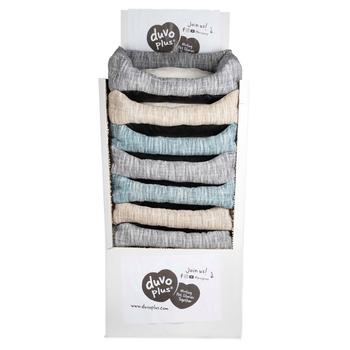 Visuel 1 du produit Couchage pour chien coloris multicolore corbeille rectangulaire Duvoplus - 60 x 45 x 16 cm