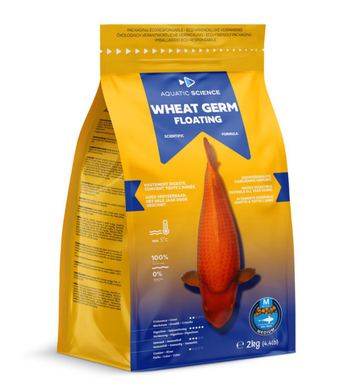 Visuel 1 du produit Nourriture complète pour koïs de minimum 15 cm de long Aquatic Science Wheat Germ Floating - Taille M sac de 2 kg