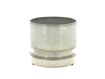 Visuel 1 du produit Cache-pot en zinc blanc Woodlog grand modèle - Ø 31 x H 27 cm