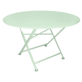 Visuel 1 du produit Table pliante Cargo coloris vert en acier Fermob - Ø 117 cm