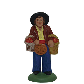 Visuel 1 du produit Personnage de crèche de Noël pistachier Santons Escoffier - 7 cm