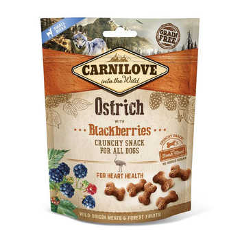 Visuel 1 du produit Friandise pour chien snack croquant goût autruche aux mûres Carnilove - 200 g
