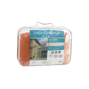 Visuel 1 du produit Voile ombrage camel 3,6 m carré extensible