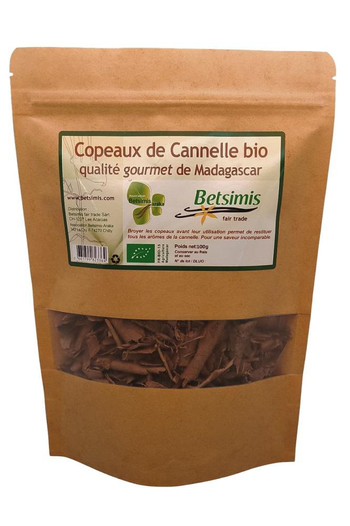 Visuel 1 du produit Cannelle bio de Madagascar en copeaux Betsimis - 100 g