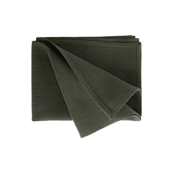 Visuel 1 du produit Torchon en coton vert nid d’abeille - 50 x 70 cm