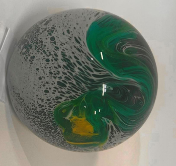 Visuel 1 du produit Boule sulfure verte en verre Eden - Ø 8 cm