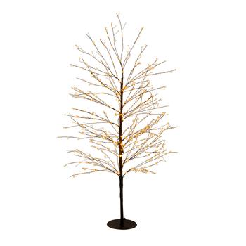 Visuel 1 du produit Décoration lumineuse de Noël arbre micro LED blanc orangé flash minuterie variateur intérieur extérieur - H 150 cm
