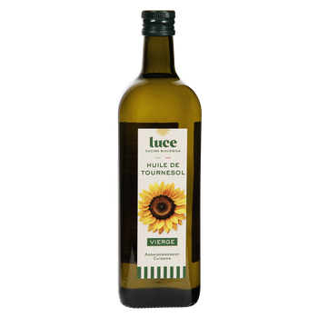 Visuel 1 du produit Huile de tournesol vierge bio en bouteille de verre Luce - 1 L