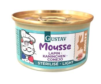 Visuel 1 du produit Pâtée pour chat stérilisé mousse de lapin Bubimex Gustav - 85 g
