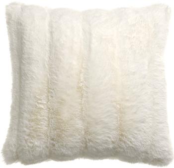 Visuel 1 du produit Coussin en fausse fourrure polyester neige Astrid - 45 x 45 cm