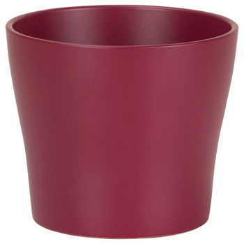 Visuel 1 du produit Cache-pot en céramique rose framboise Scheurich 808 Burgundy - Ø 11 x H 9,3 cm