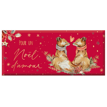 Visuel 1 du produit Mini tablette de chocolat au lait  « Pour un Noël d'amour » Art Grafik