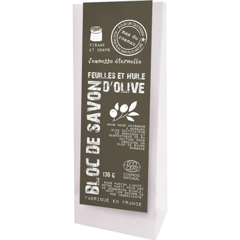 Visuel 1 du produit Bloc de savon aux feuilles et Ã  l'huile d'olive Mas du Roseau - 130 g