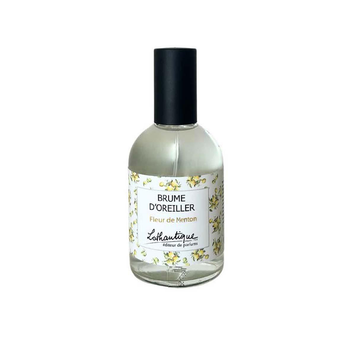 Visuel 1 du produit Brume d’oreiller en flacon de verre transparent Lothantique L’éditeur de parfums senteur Fleur de Menton - 100 ml
