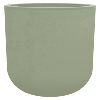 Visuel 1 du produit Pot rond en plastique coloris vert amande Poetic Basalt Up - Ø 38,5 x H 36,8 cm