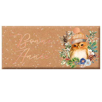 Visuel 1 du produit Mini tablette de chocolat au lait  « Bonne Année » Art Grafik