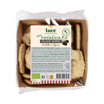 Visuel 1 du produit Mini focaccia à l’huile d’olive bio Luce - 100 g