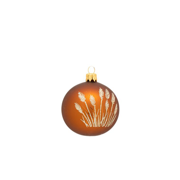 Visuel 1 du produit Boule décorative coloris marron en verre nature - Ø 7 cm