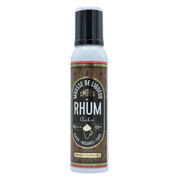 Visuel 1 du produit Mousse de liqueur de rhum ambré Smoos - 120 ml