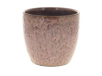 Visuel 1 du produit Cache-pot rond coloris rose R17 - Ø 17 x H 15,5 cm