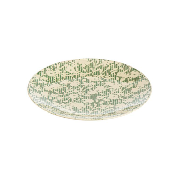 Visuel 1 du produit Assiette plate en grès vert Léa - Ø 27 cm