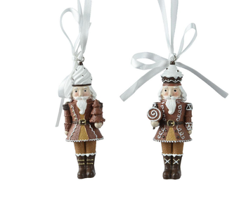 Visuel 1 du produit Casse-noisette en résine marron à suspendre - 3,7 x 3 x 10 cm